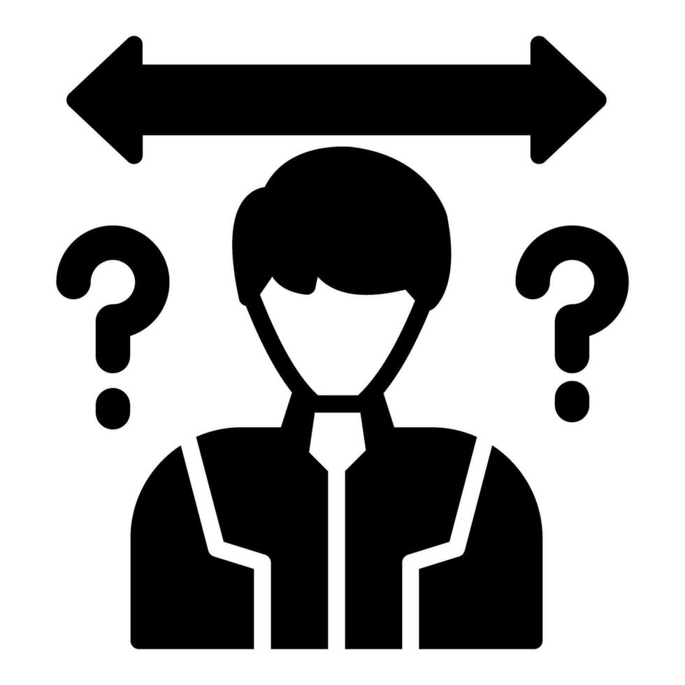 Uncertainty Vector Icon