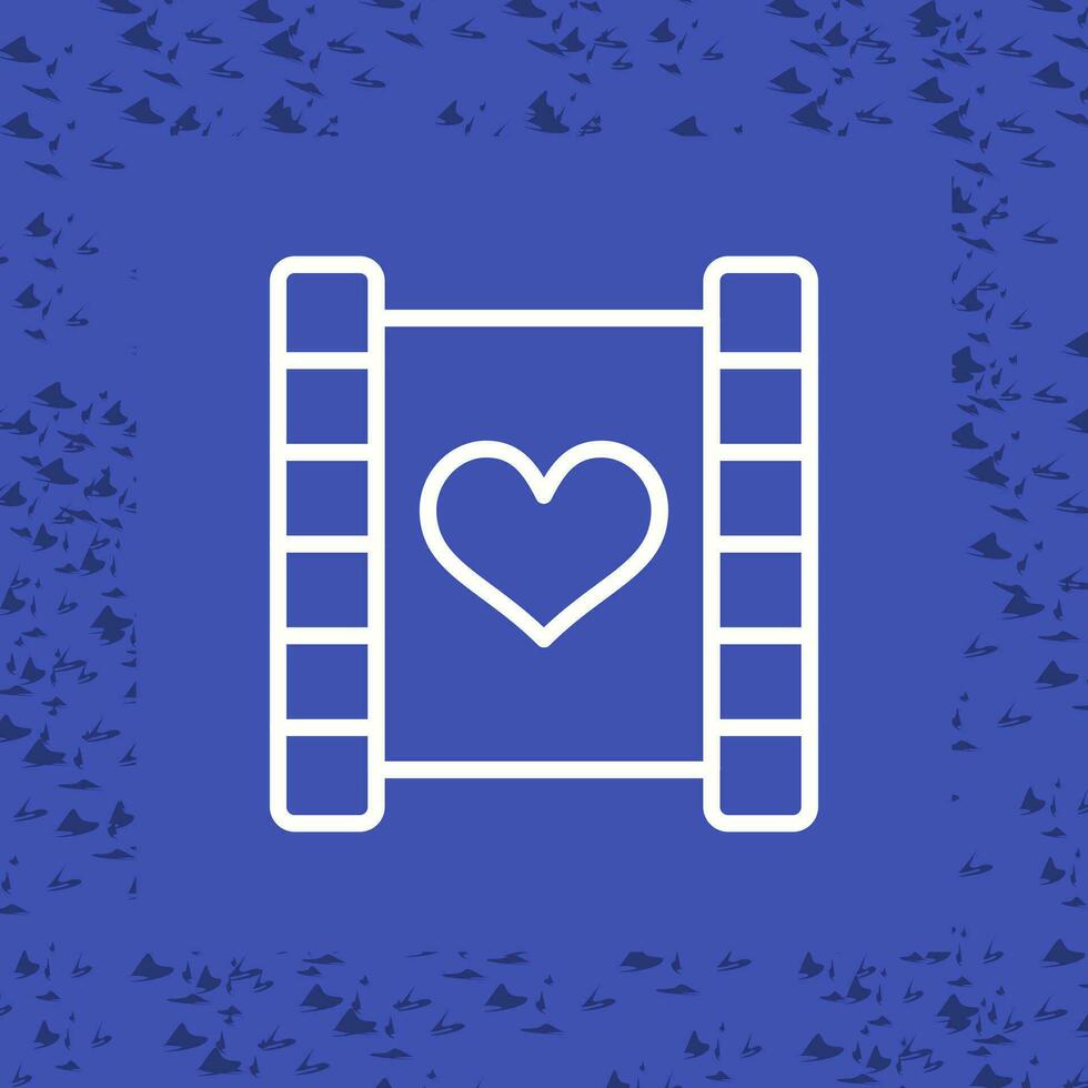 amor historia película vector icono