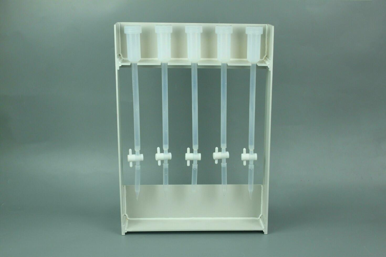 Plastic Microcolumn Rack for ion exchange column photo