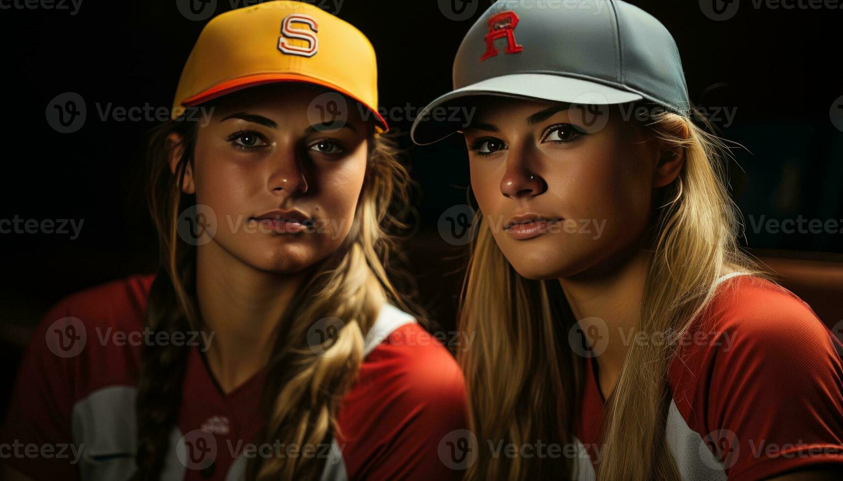 photo of Softball players showcasing the shared emotions