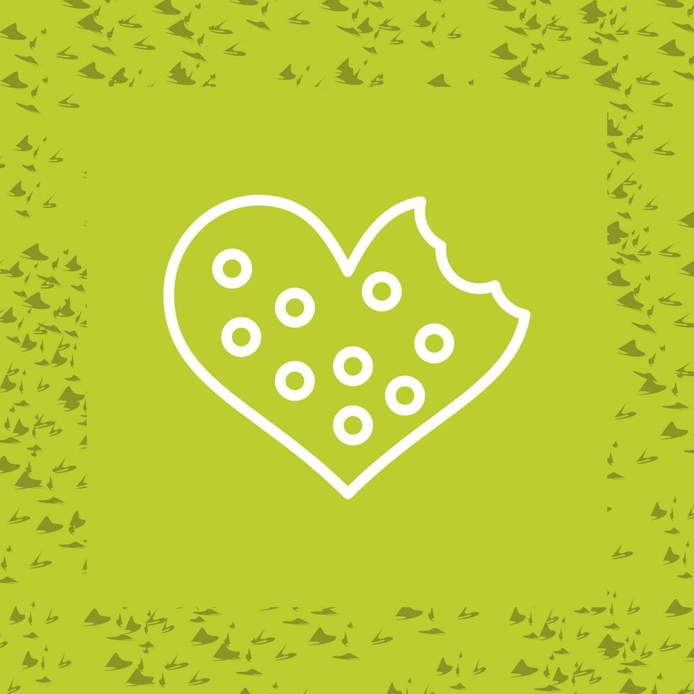 Heart shaped cookies Vector Icon