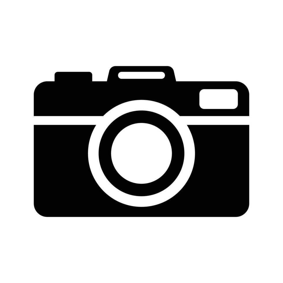 camera icon vector flat design