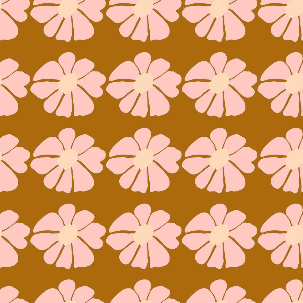 retro maravilloso flores sin costura modelo. Clásico floral antecedentes. resumen estilizado botánico fondo de pantalla vector