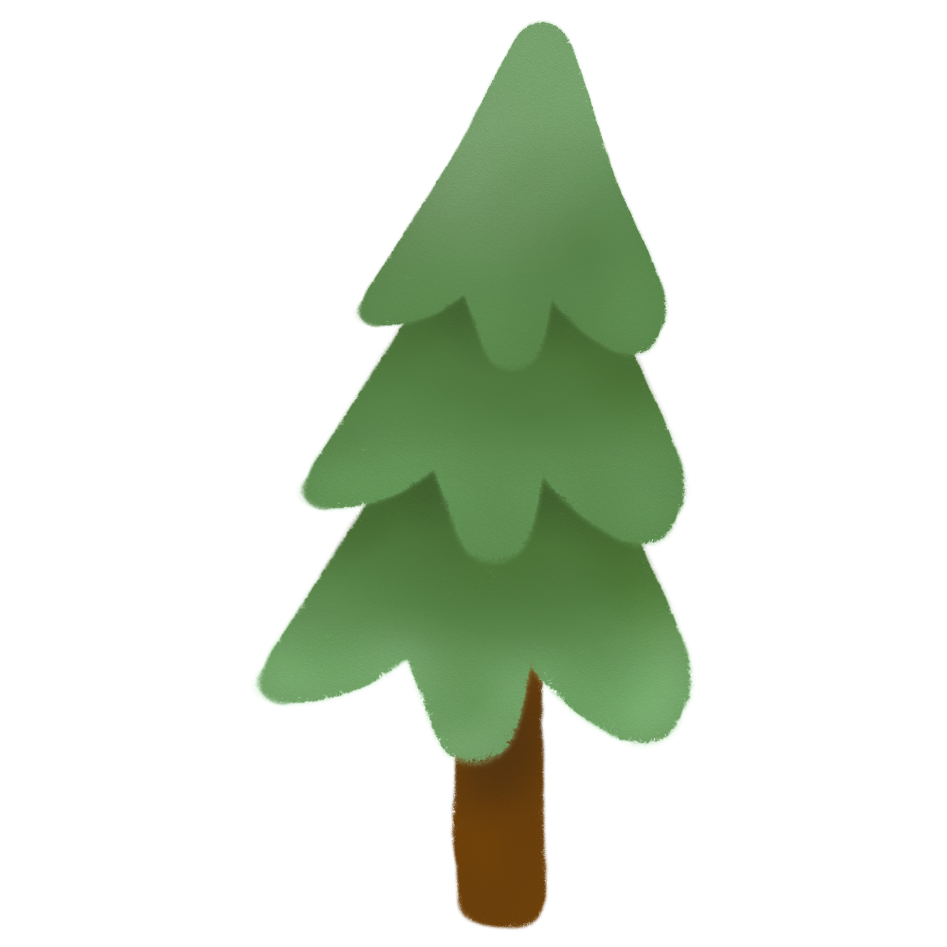 Cute trees in cartoon style. 26458924 PNG