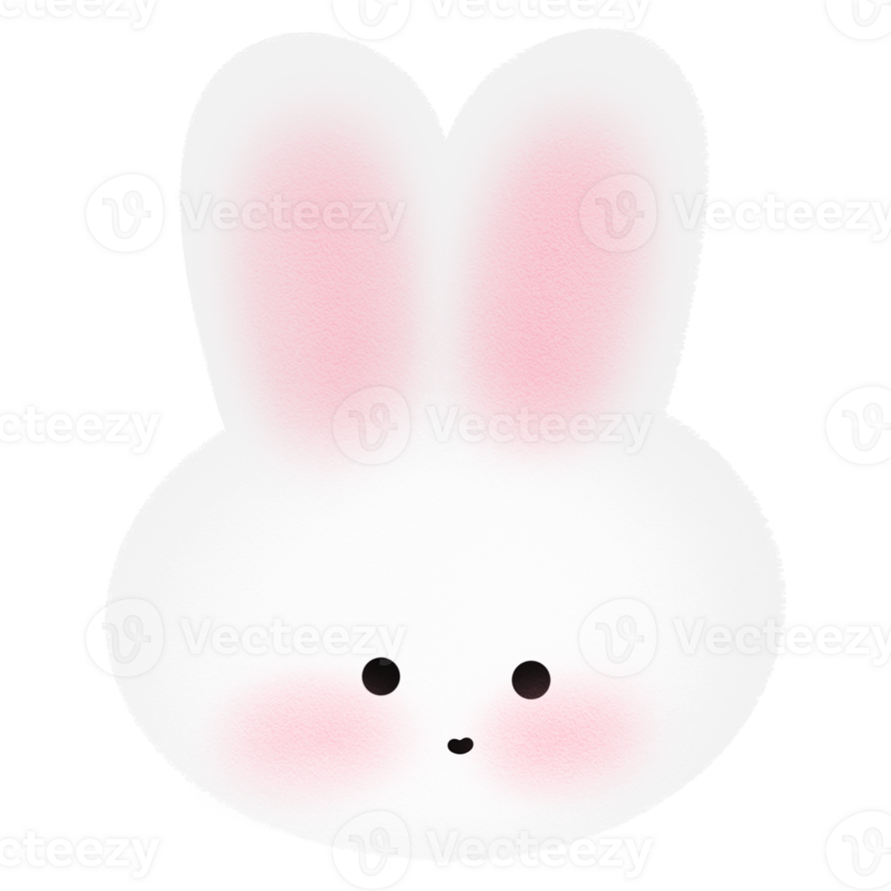 Cute simple animal, Rabbit. png