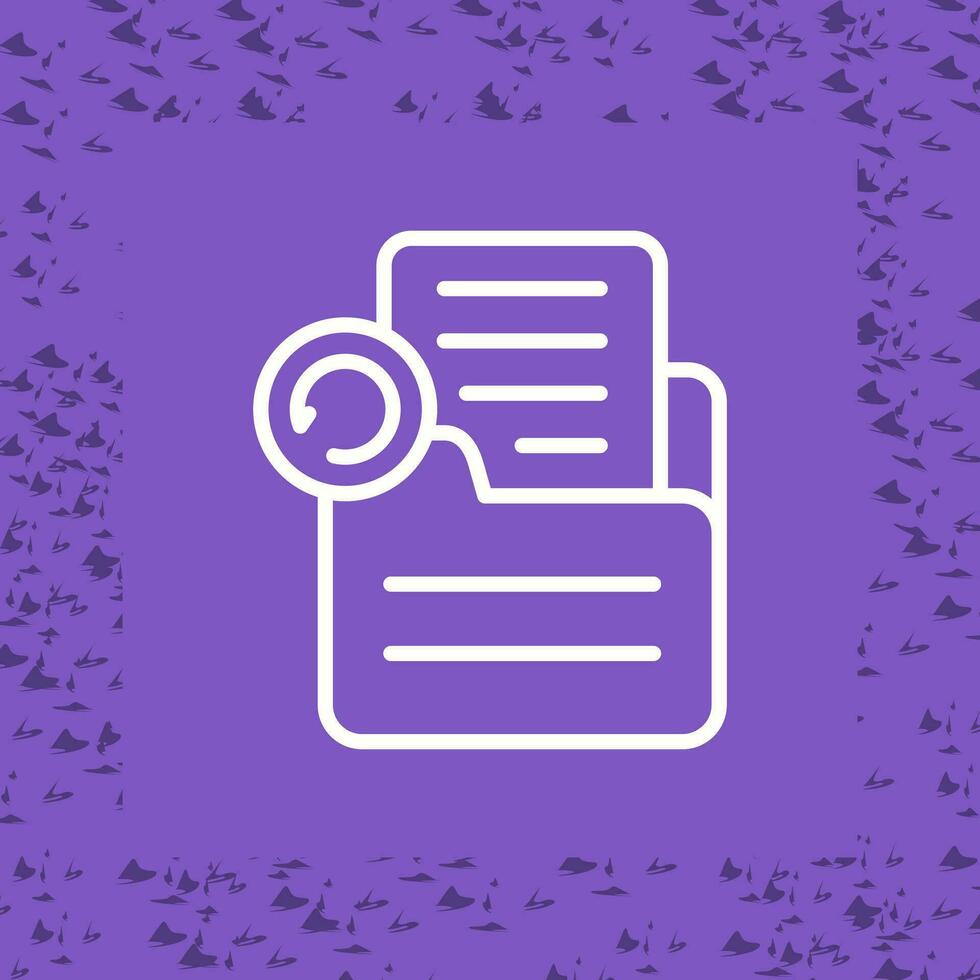Document Undo Vector Icon