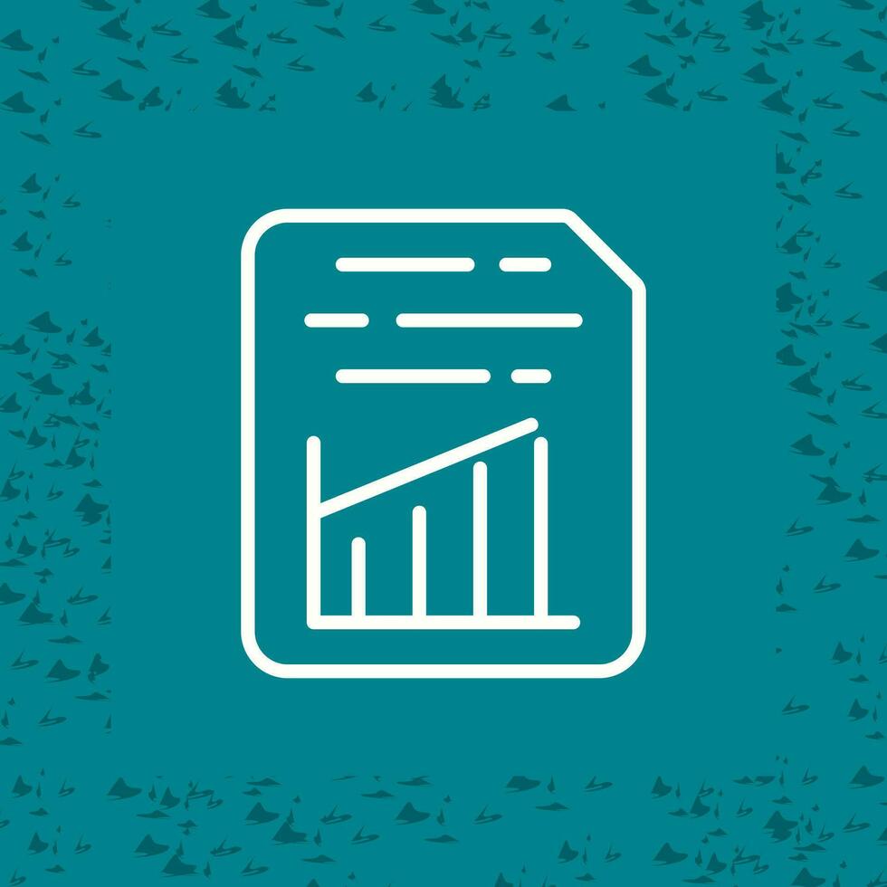 Document Insert Graph Vector Icon