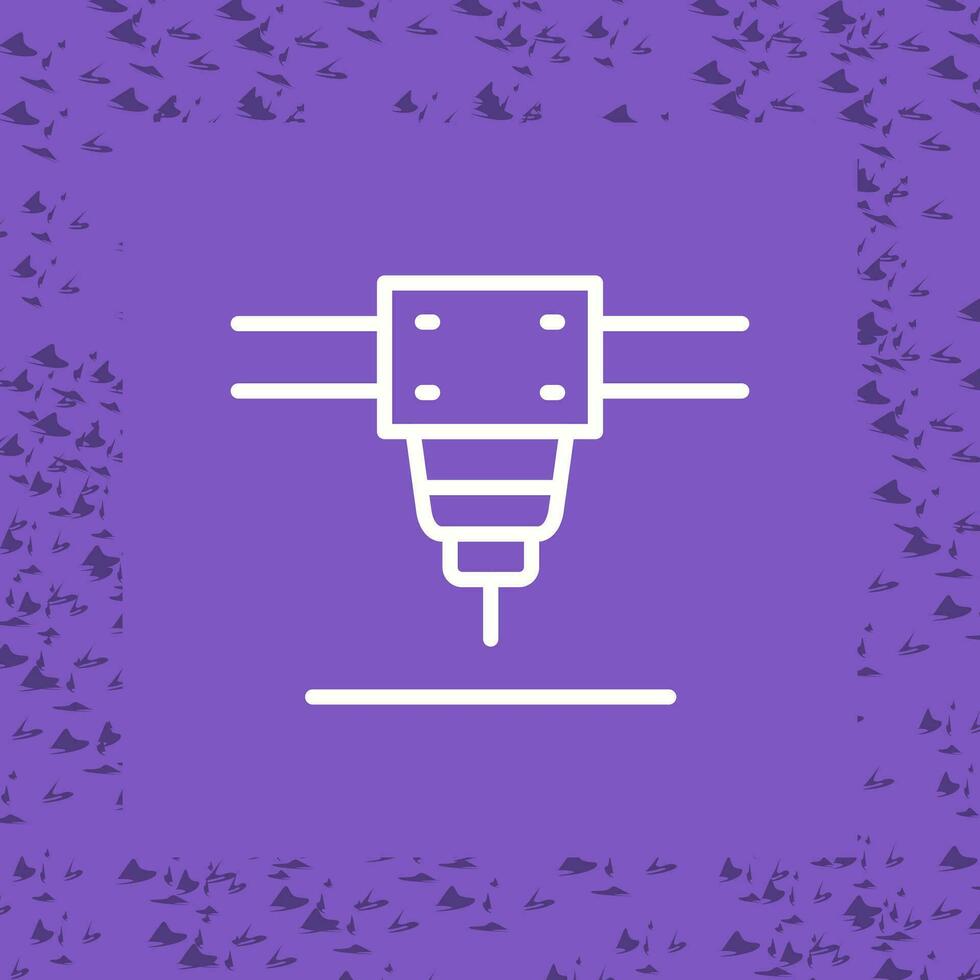 Laser Cutting Machine Vector Icon