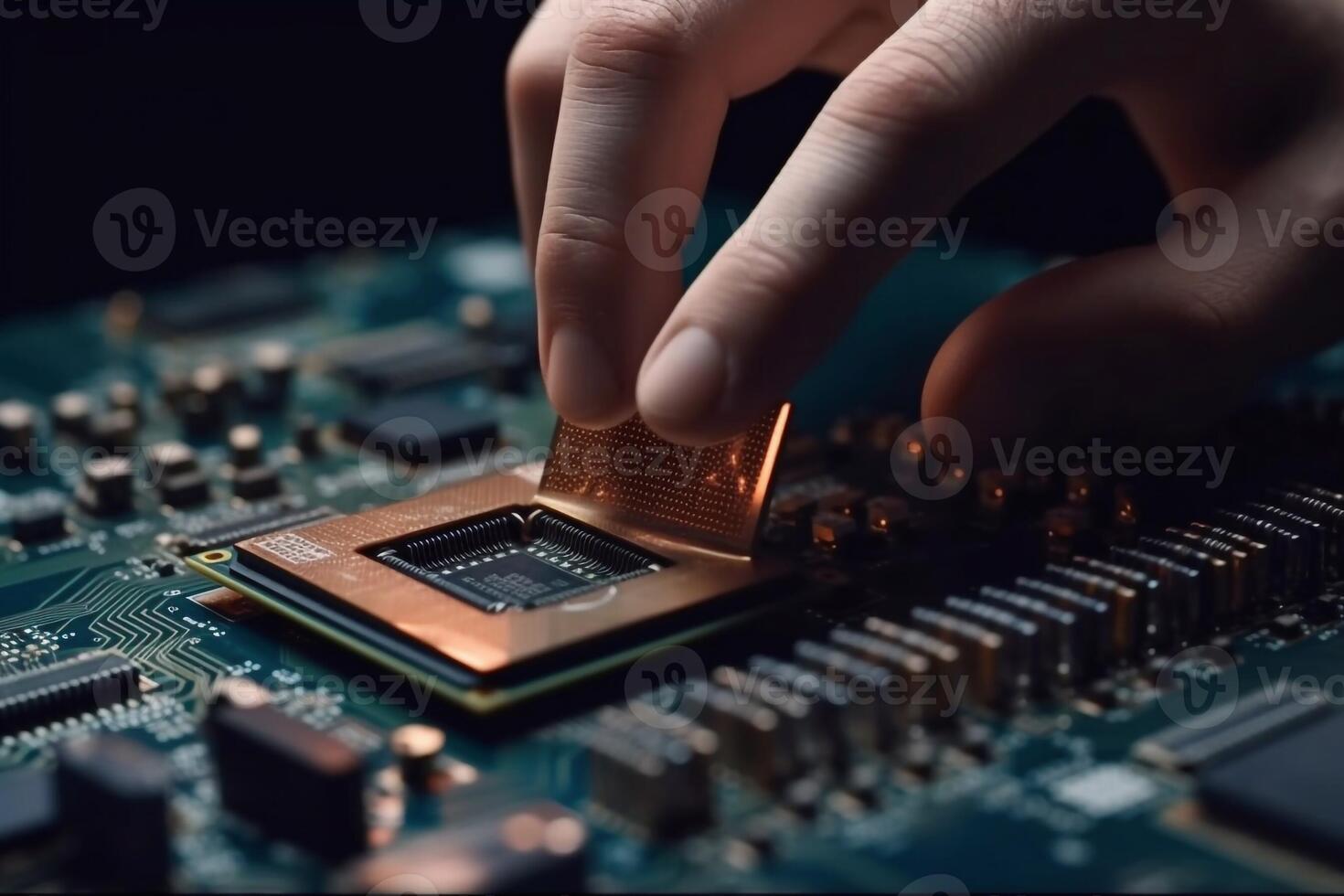 Intel Pentium Processor G620 with Sandy Bridge microarchitecture 32 nm technology Generative AI. photo