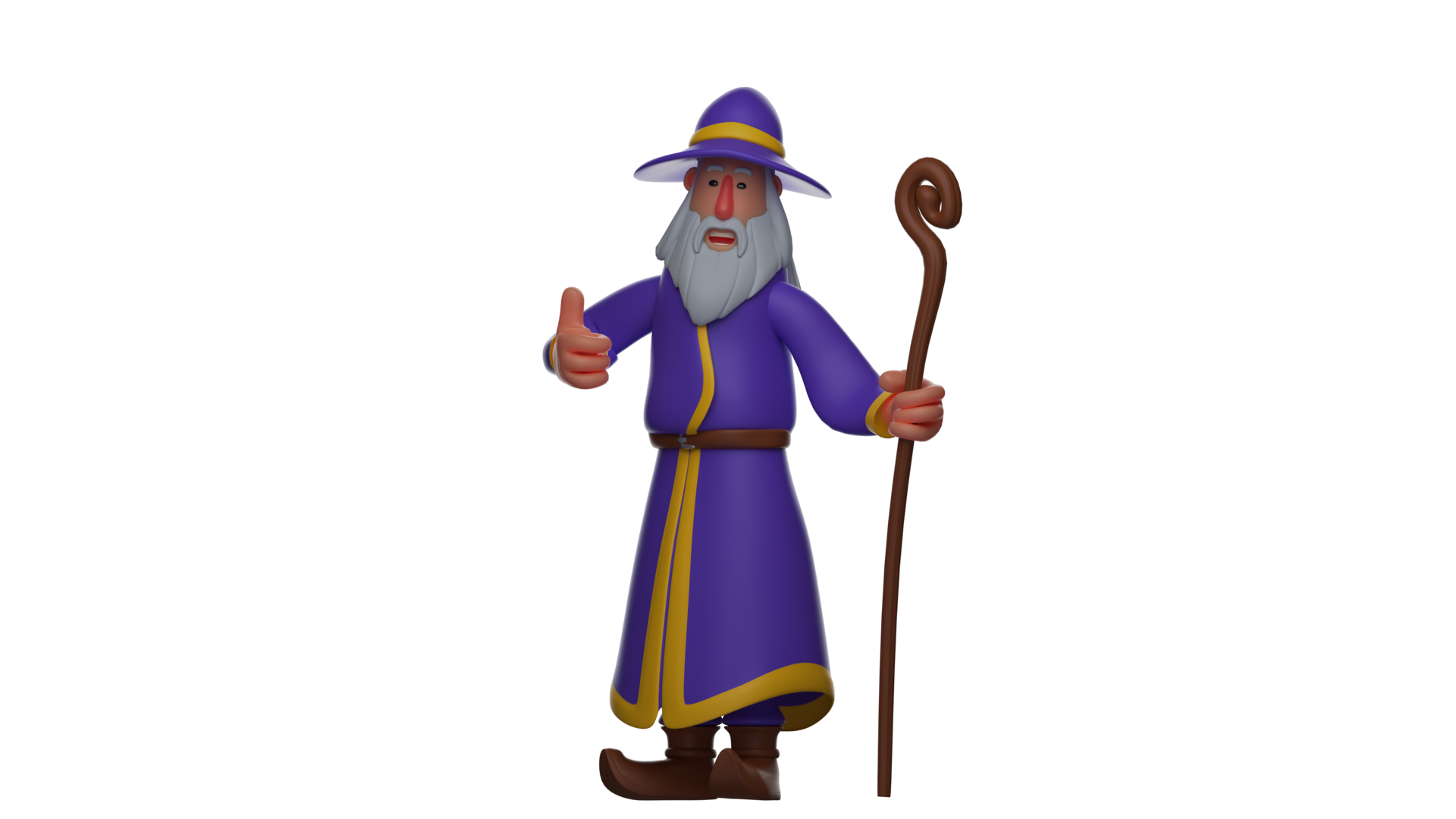 3d-illustration-sweet-wizard-3d-cartoon-character-witch-stood-up-and
