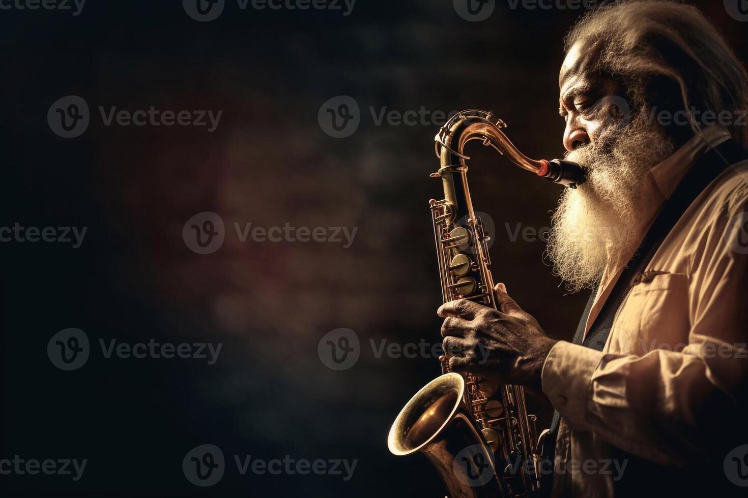 Saxophone player Saxophonist playing jazz music instrument Jazz musician playing sax alto photo