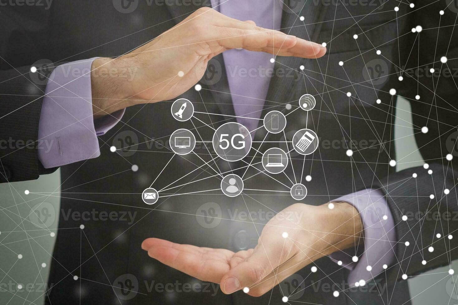5g concept of internet connection technology photo