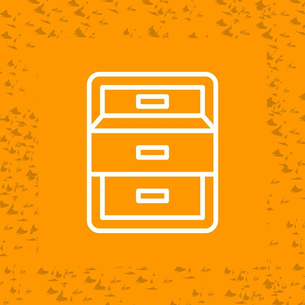 Filing cabinet with open door Vector Icon
