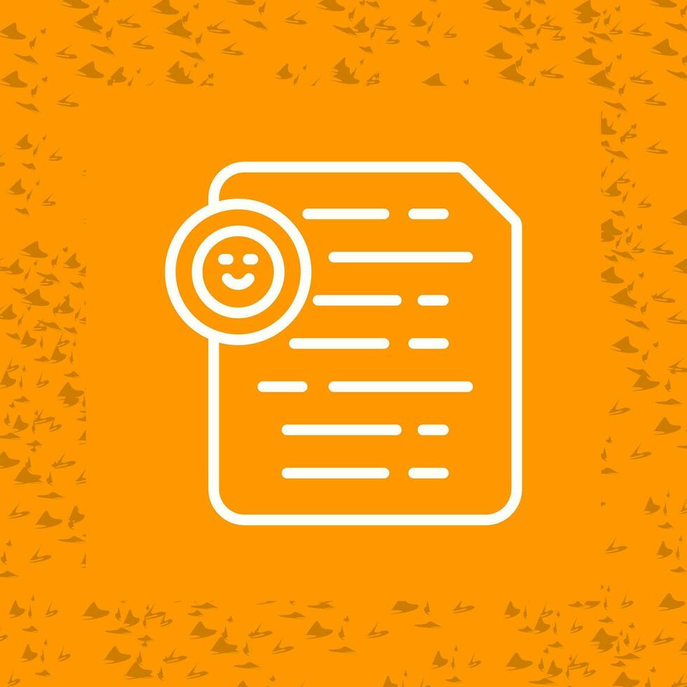 Document Insert Emoji Vector Icon