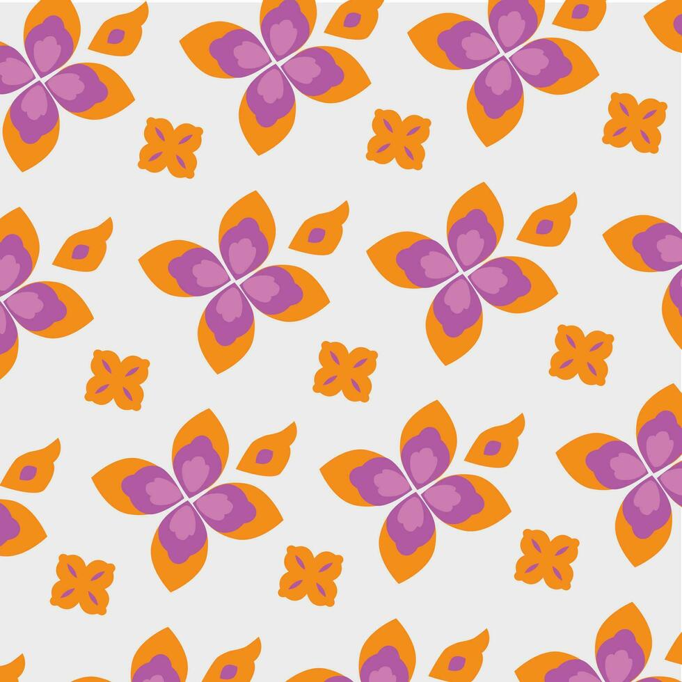 Indonesian Traditional Floral Pattern vector