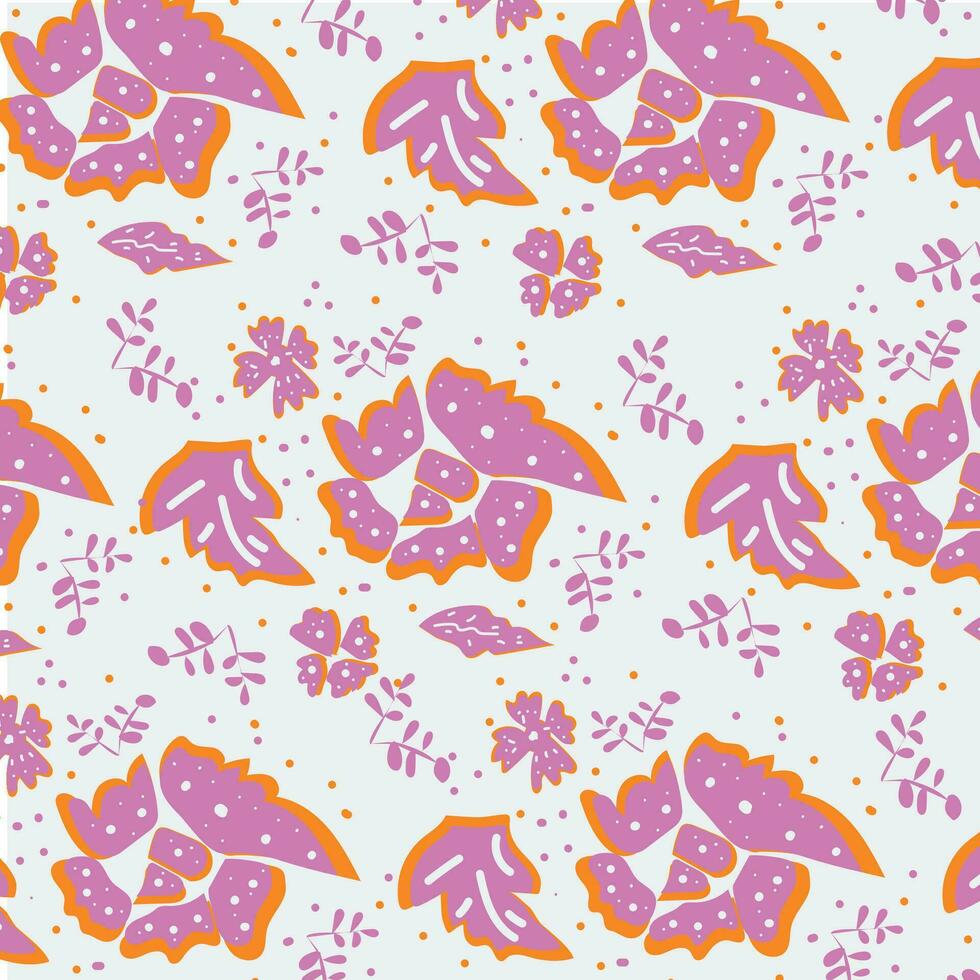 Indonesian Traditional Floral Pattern vector