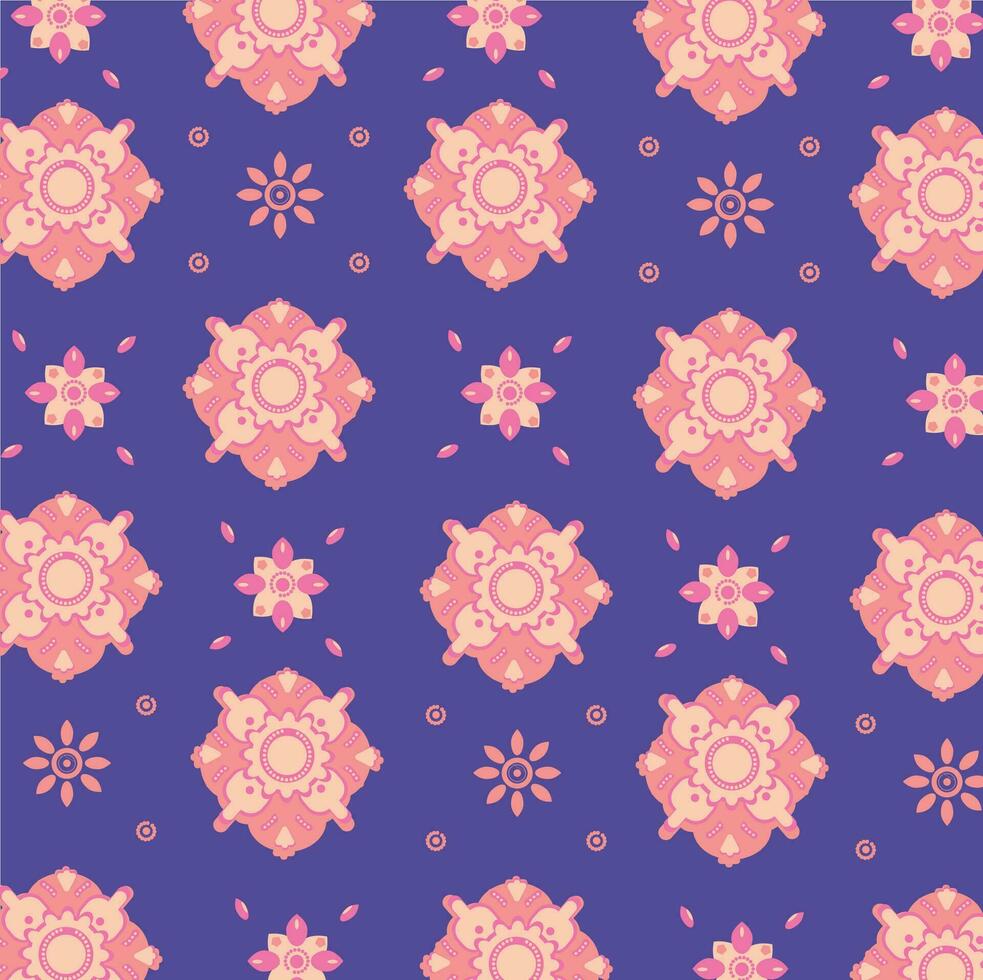 patrón floral batik vector