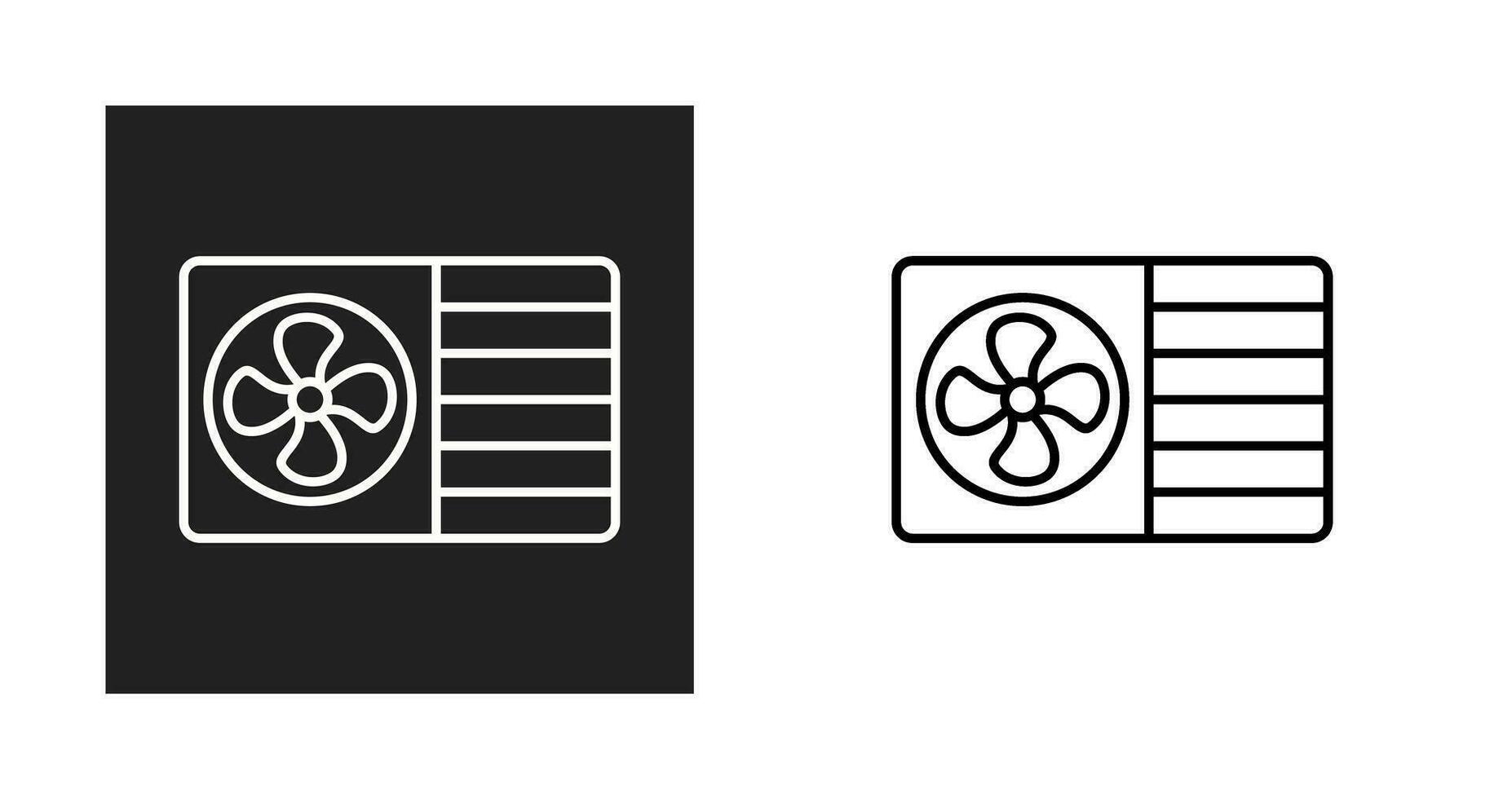 AC Window Unit Vector Icon