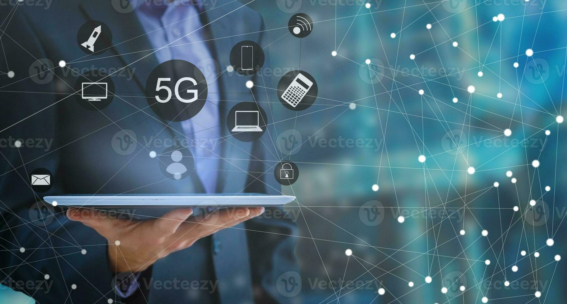 5g concept of internet connection technology photo