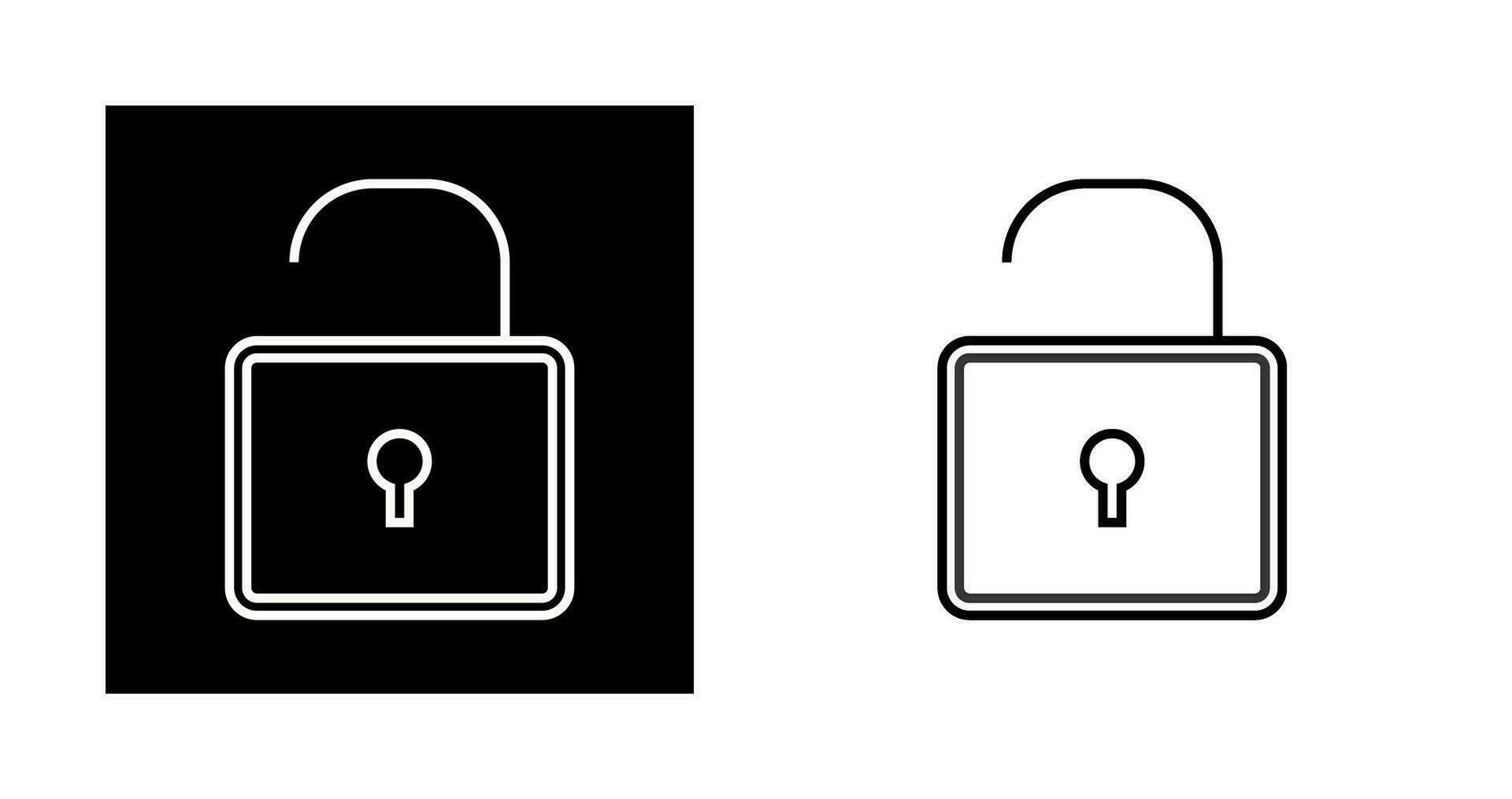 Open Lock Vector Icon Vector Icon