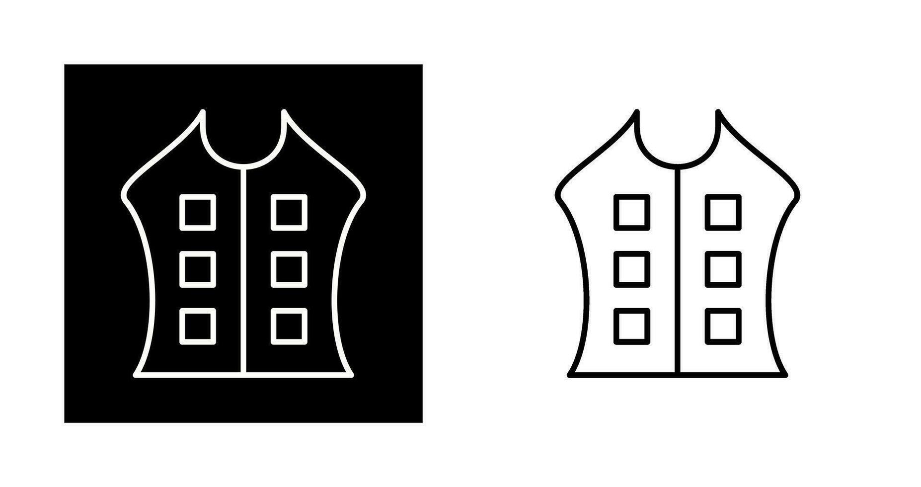 Bullet Proof Vest Vector Icon