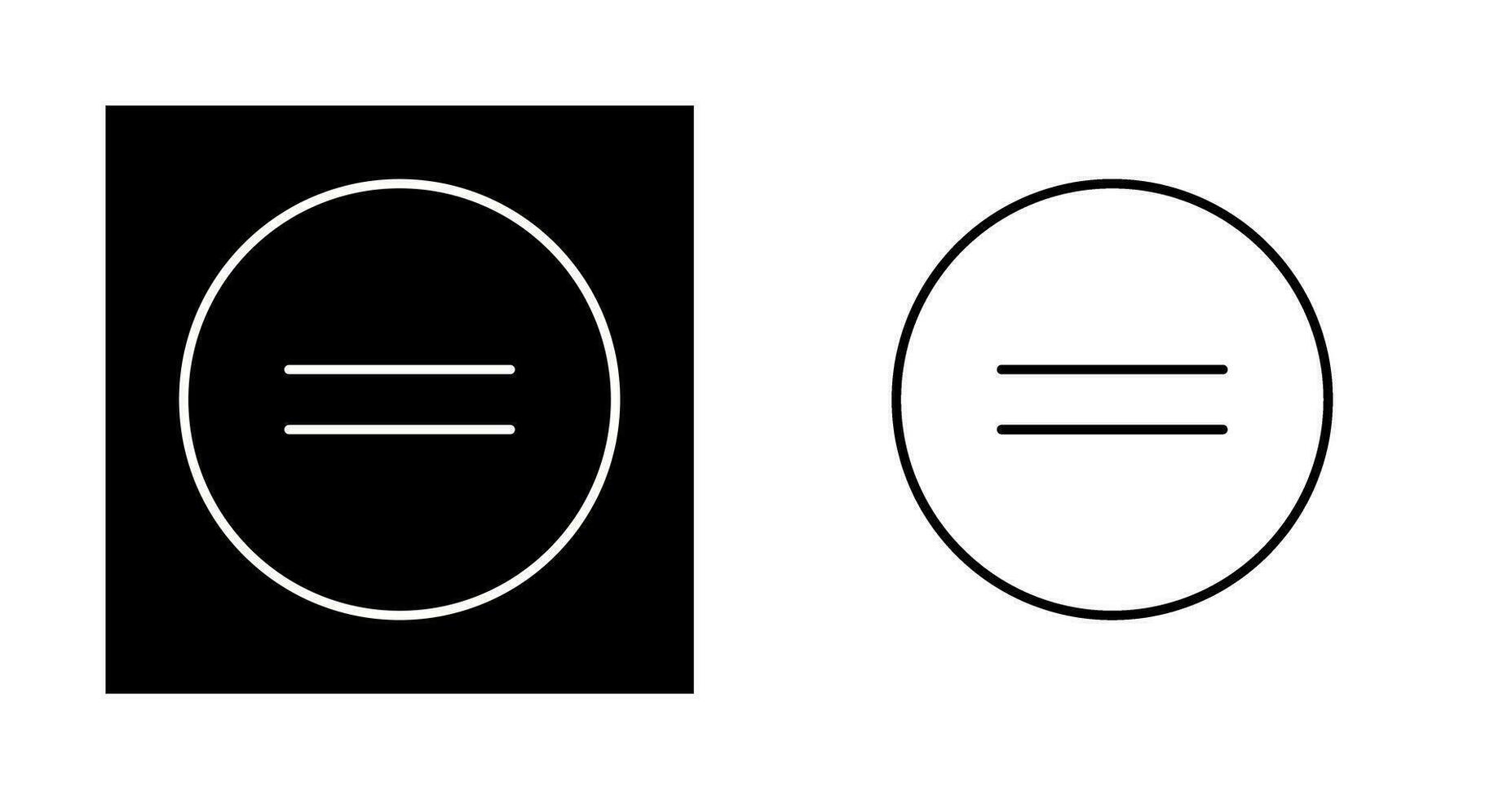 Equal To Vector Icon