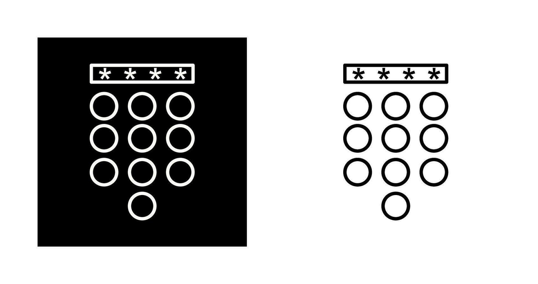 Passcode Lock Vector Icon