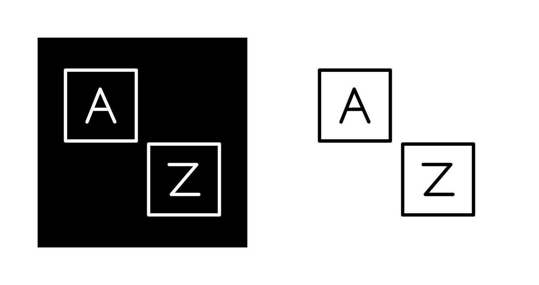 icono de vector de alfabeto