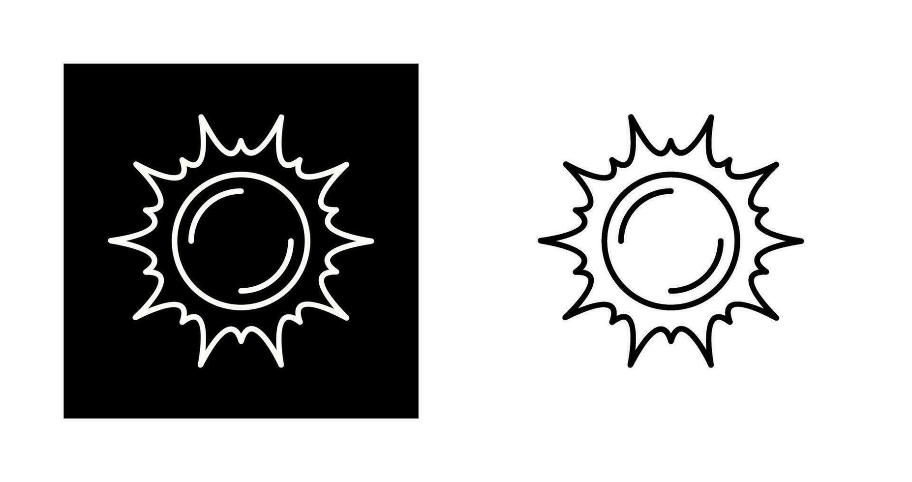 icono de vector de sol