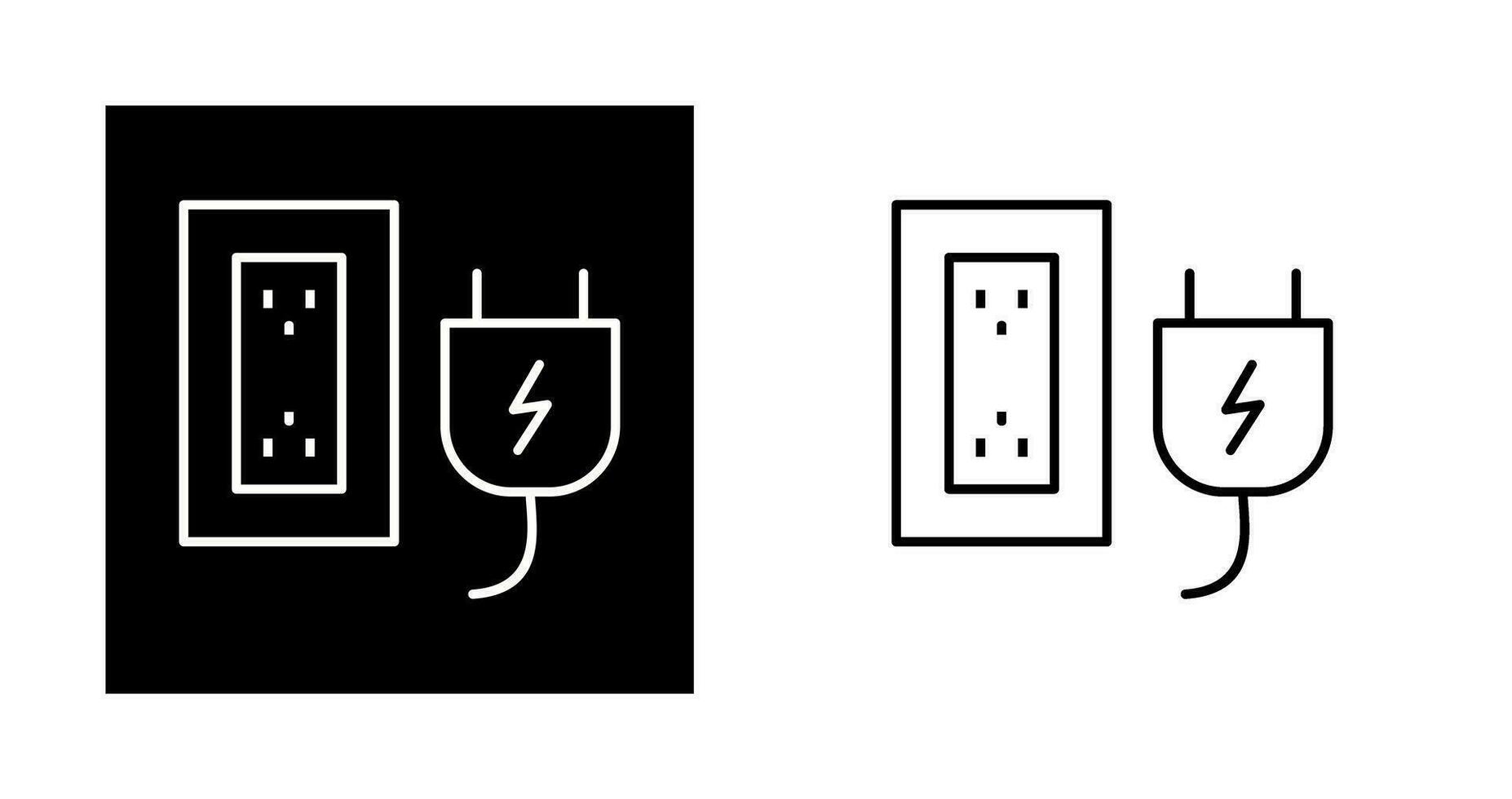 Plug and Socket Vector Icon