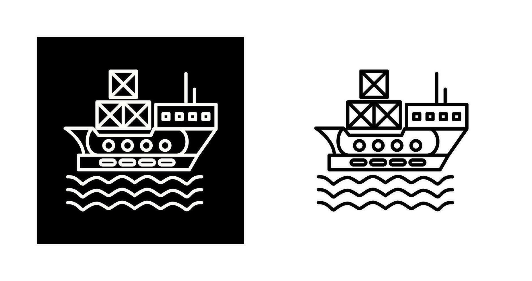 Delivery via Shipping Vector Icon