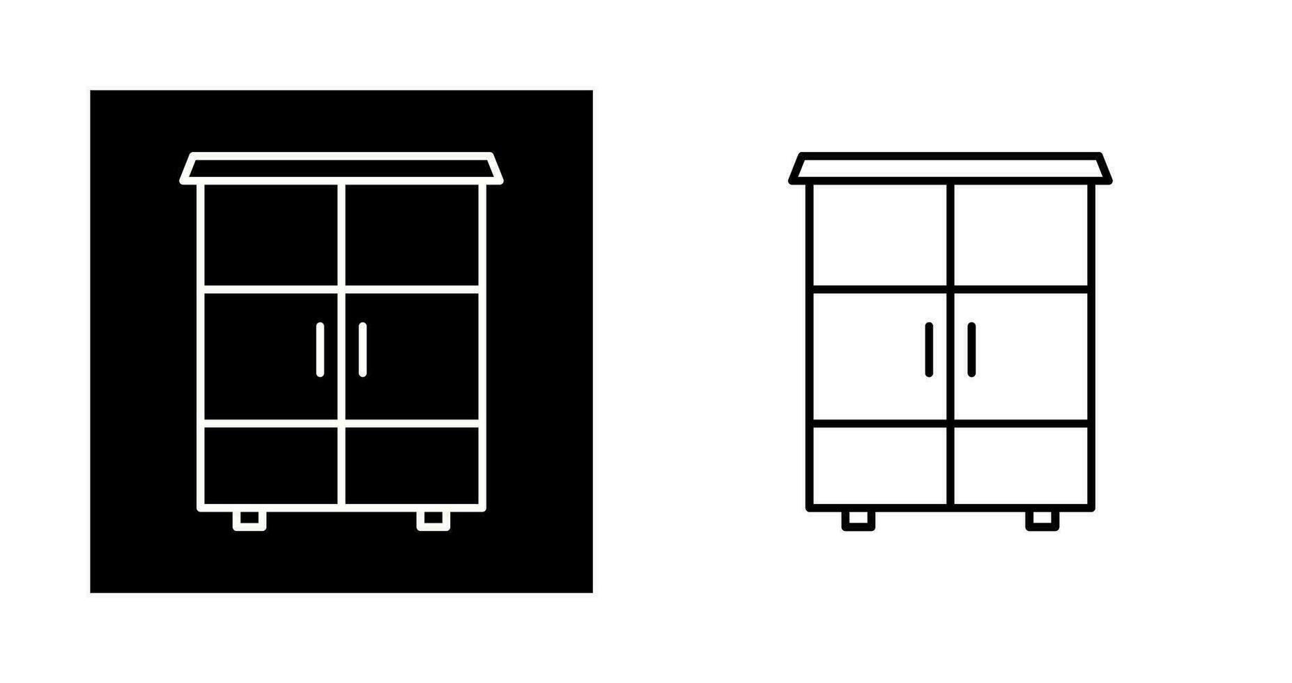Shelves Cabinet Vector Icon