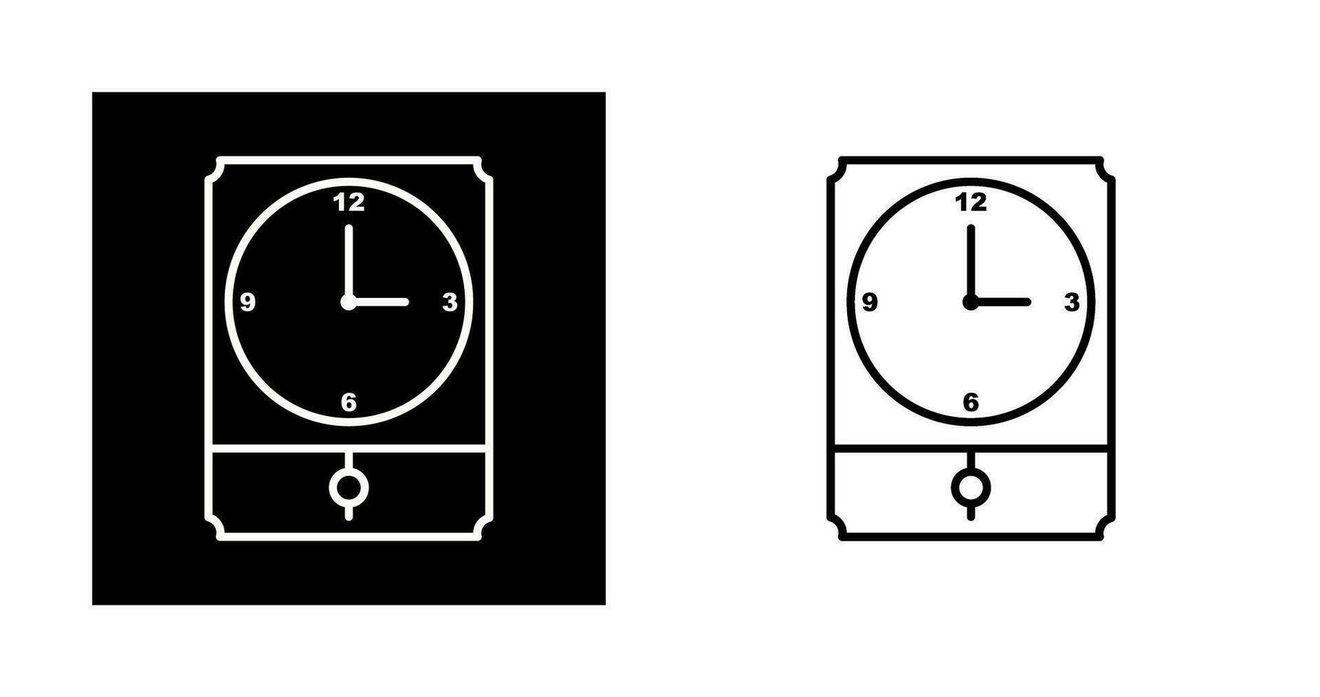 Large Clock Vector Icon