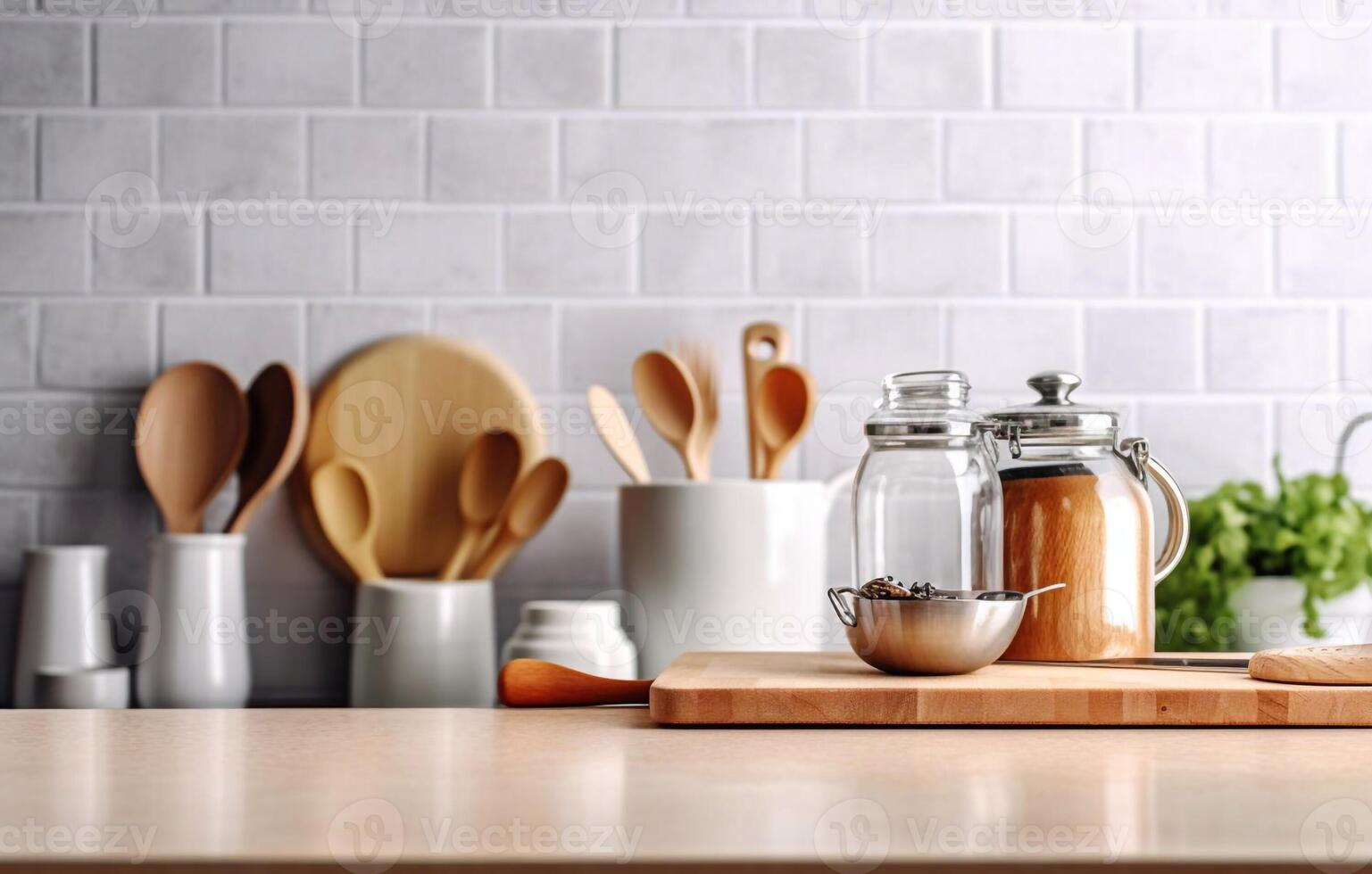 https://static.vecteezy.com/system/resources/previews/026/465/537/non_2x/crockery-tableware-utensils-and-other-different-stuff-on-wooden-table-top-kitchen-still-life-as-background-for-design-generative-ai-photo.jpeg