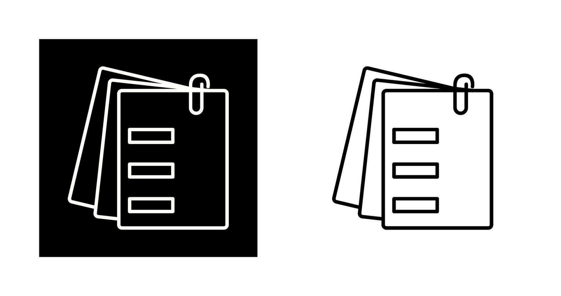 Attached Documents Vector Icon