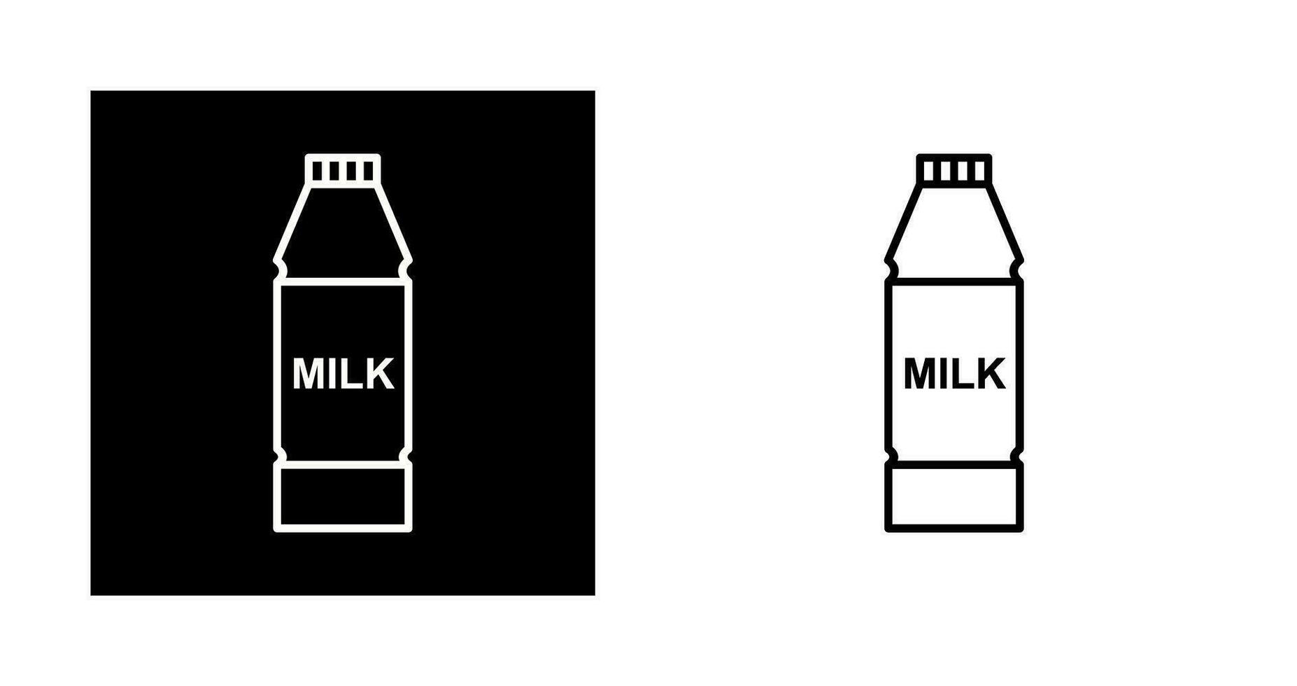 Milk Bottle Vector Icon