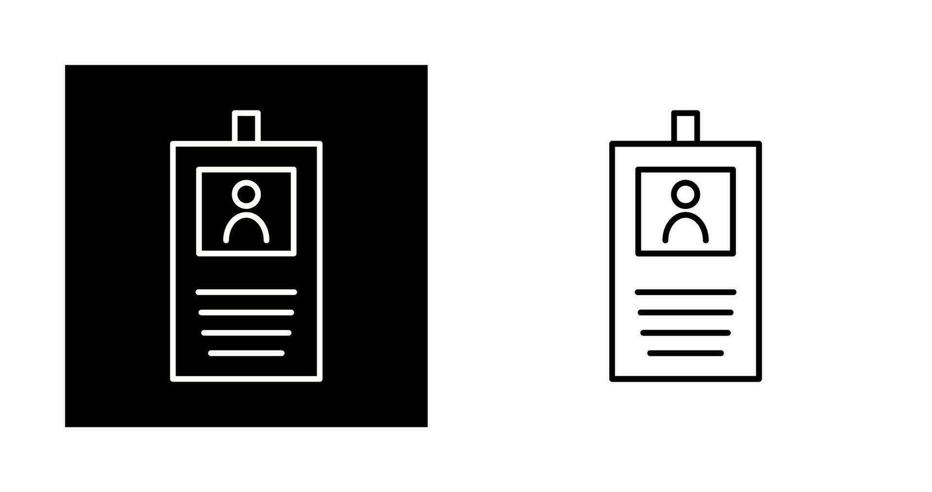 Identification Badge Vector Icon