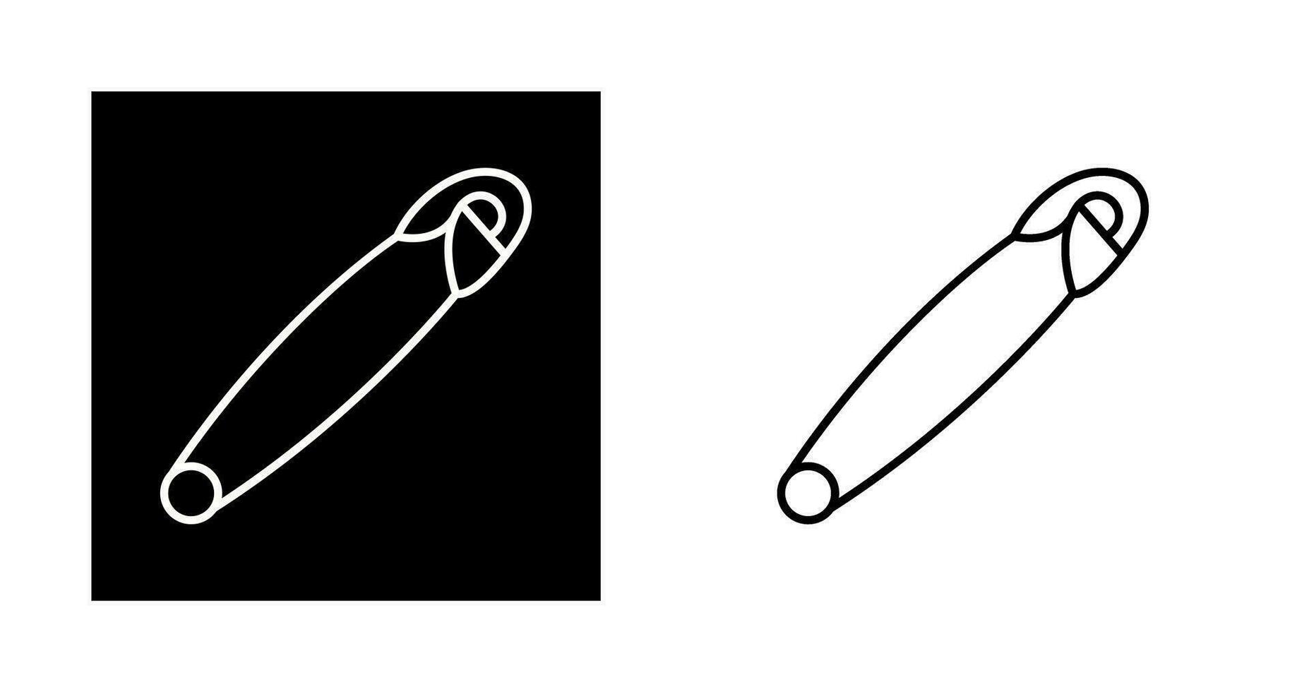 Safety Pin Vector Icon