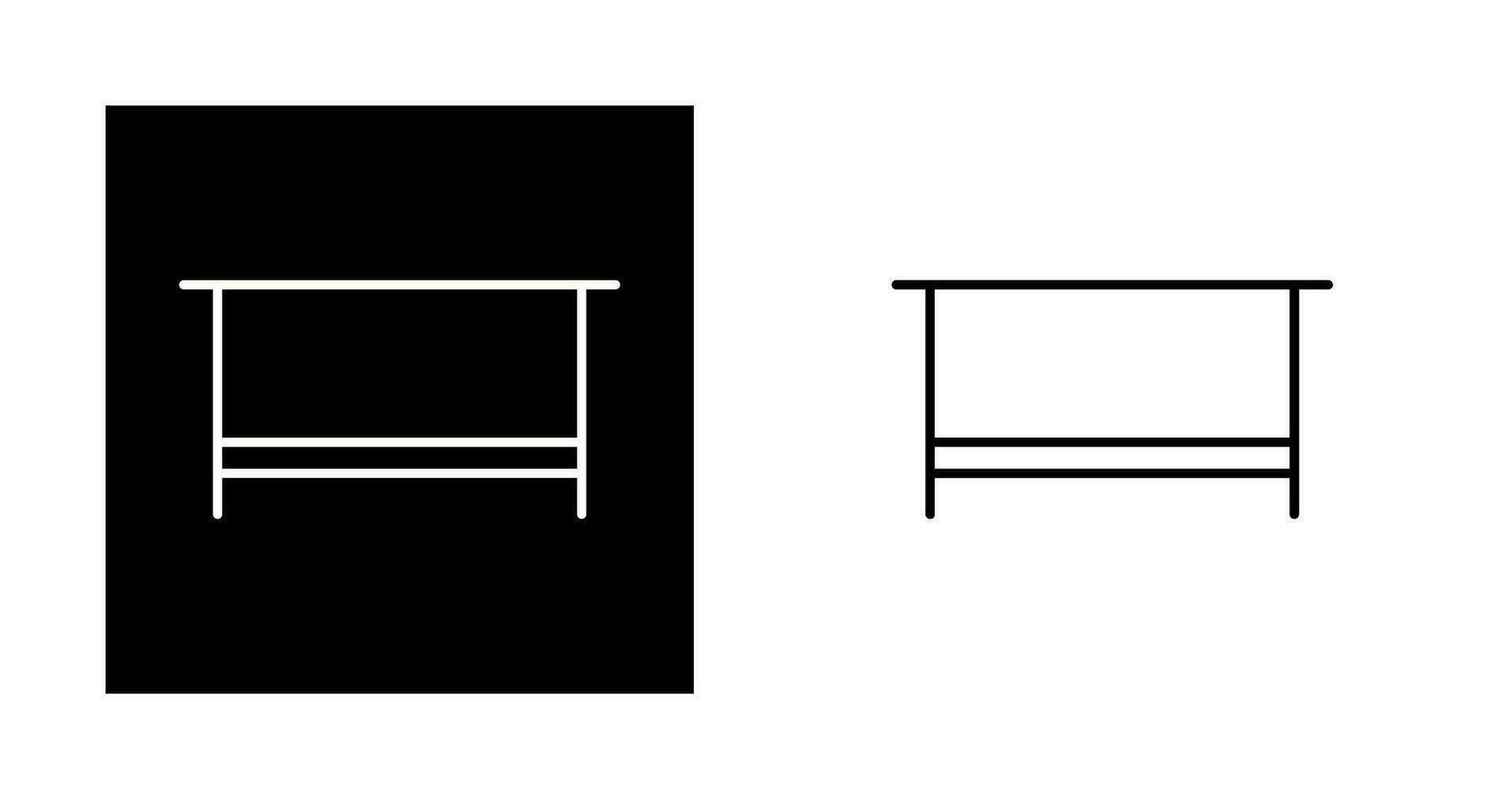 Simple Desk Vector Icon