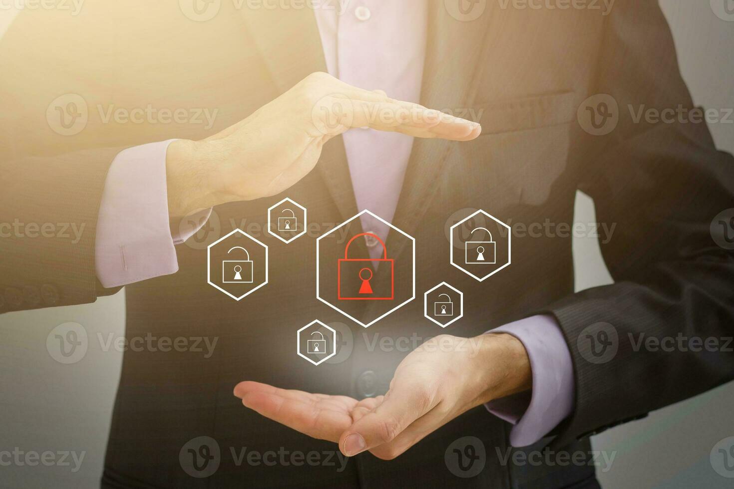 Cyber Security Data Protection Business Technology Privacy concept. photo