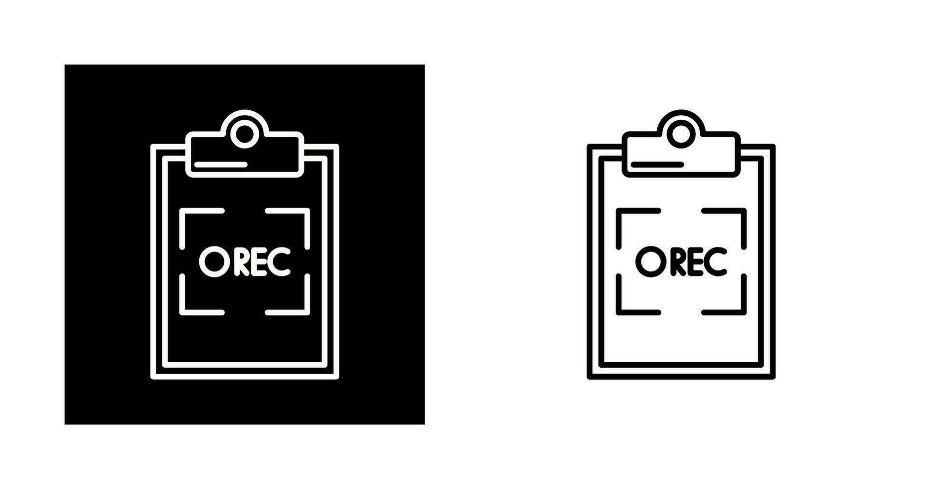 Record Vector Icon