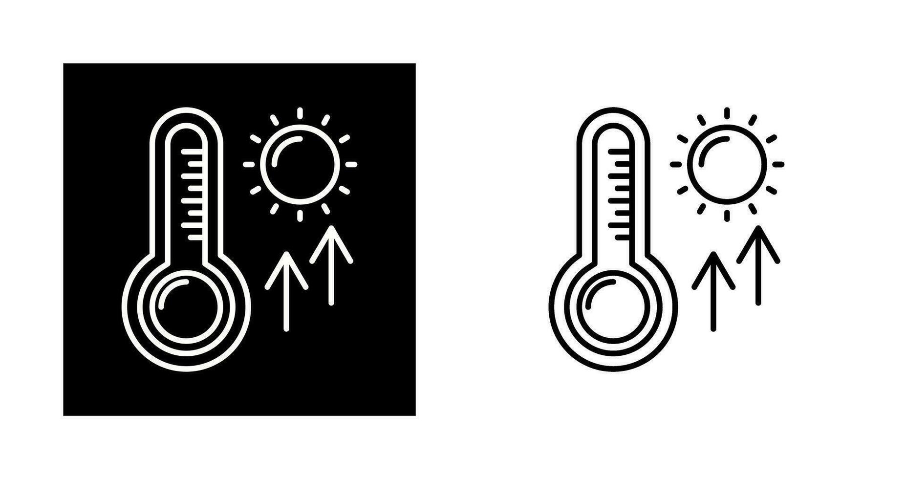 High Temperatures Vector Icon