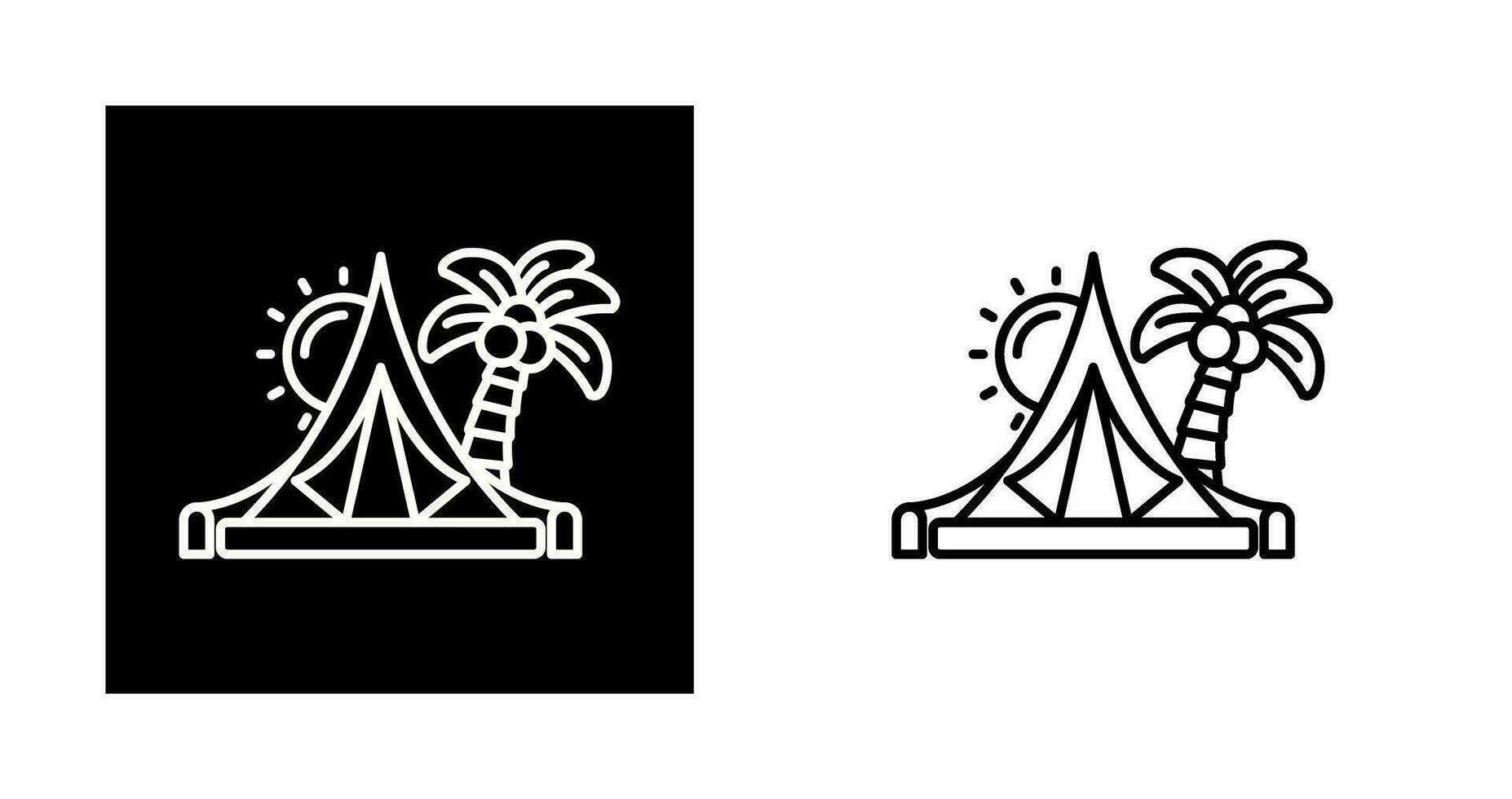 Tent Vector Icon