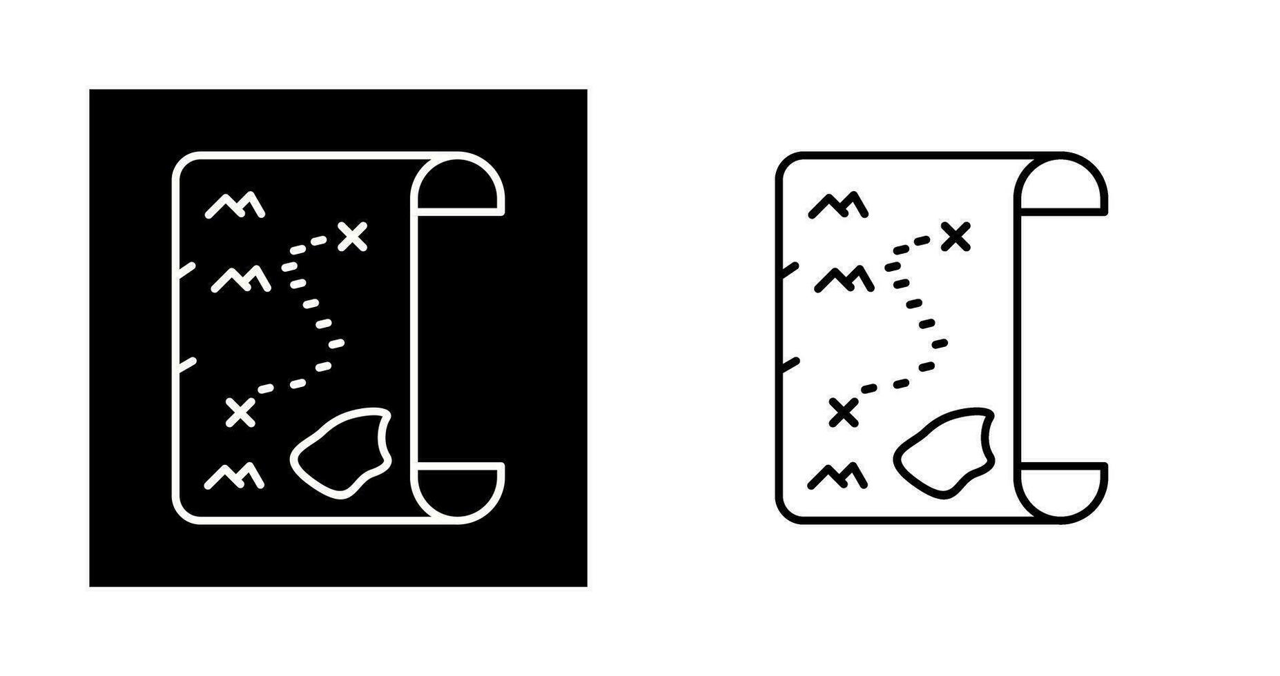 Pirate Map Vector Icon