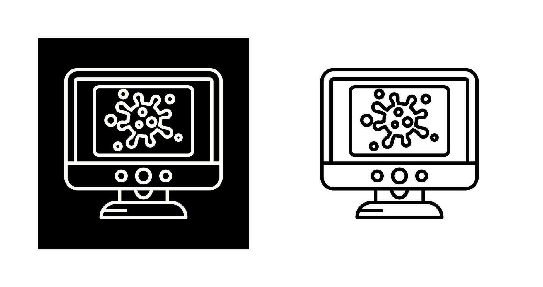 Virus Lcd Vector Icon
