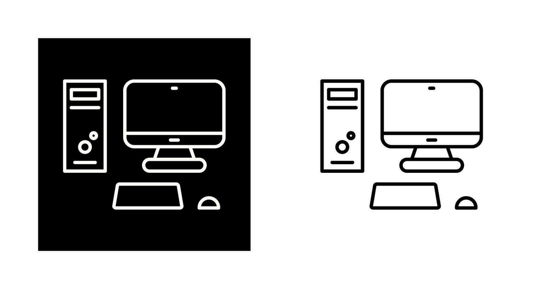 Computer Vector Icon
