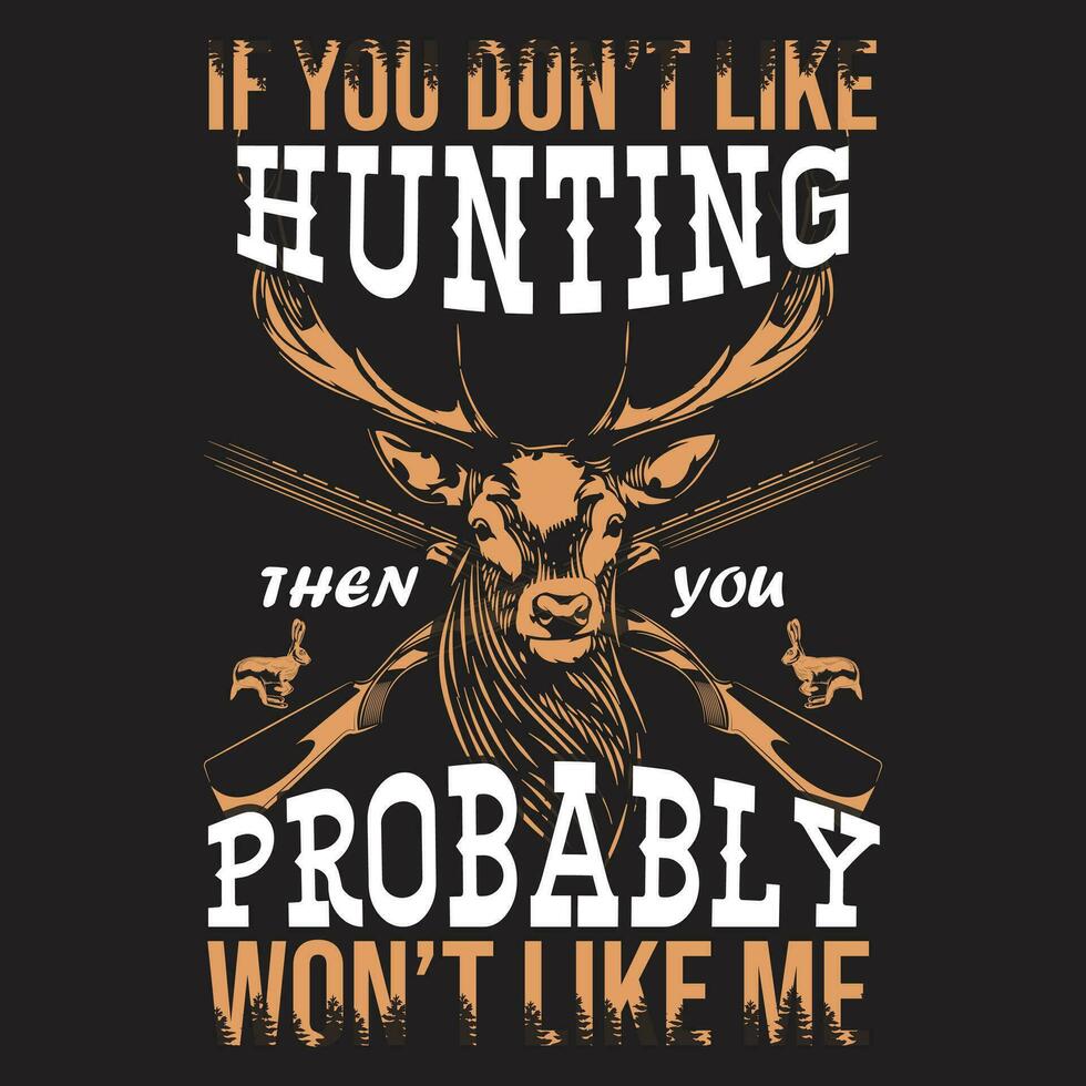 Hunting t shirt vector