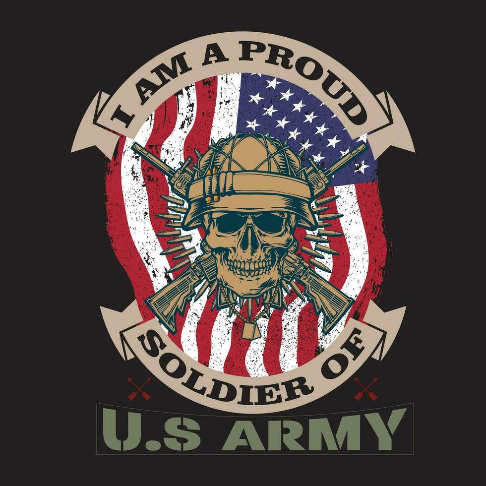 US army t shirt vector
