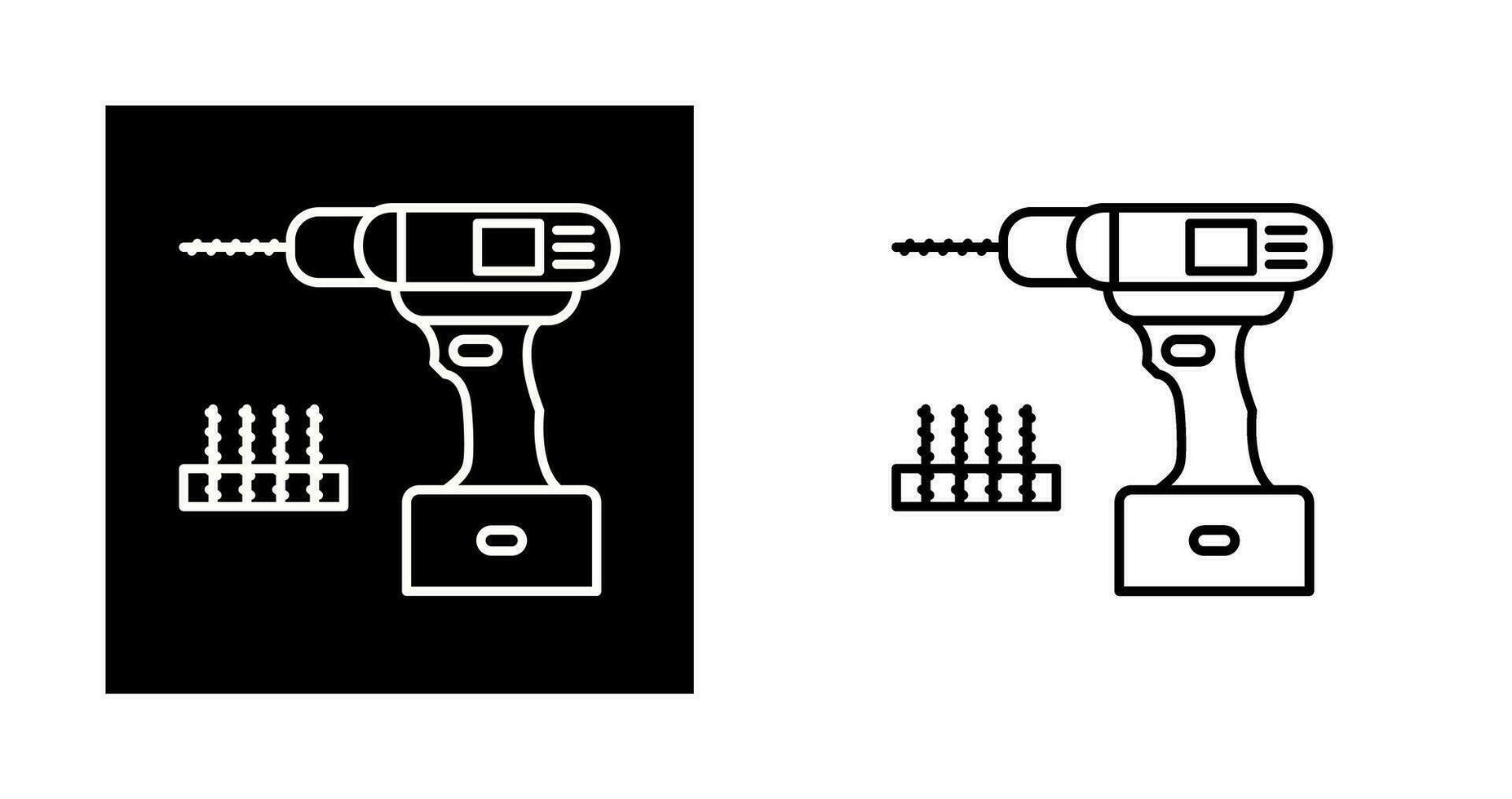 icono de vector de taladro