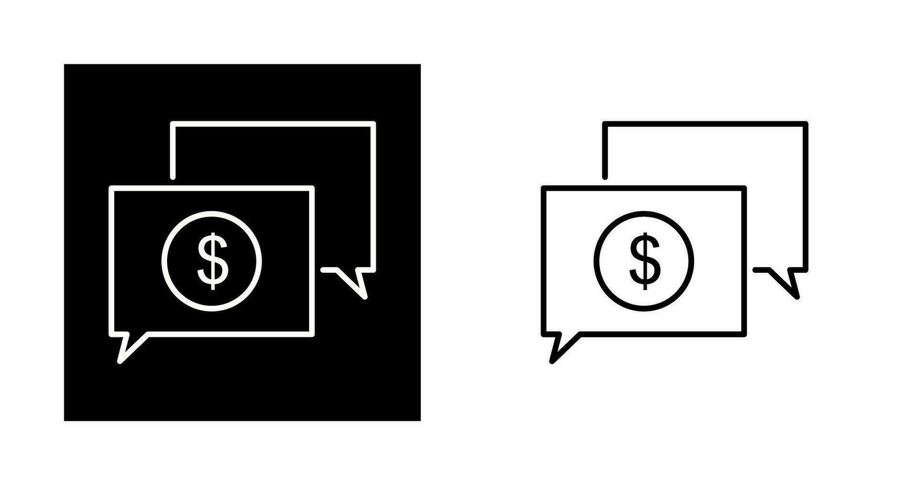 Money Talk Vector Icon